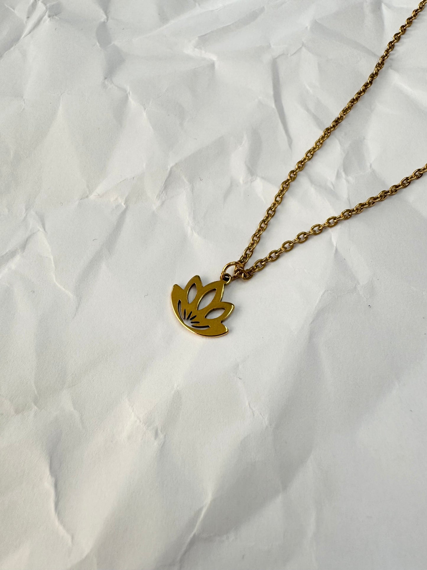 lotus necklace