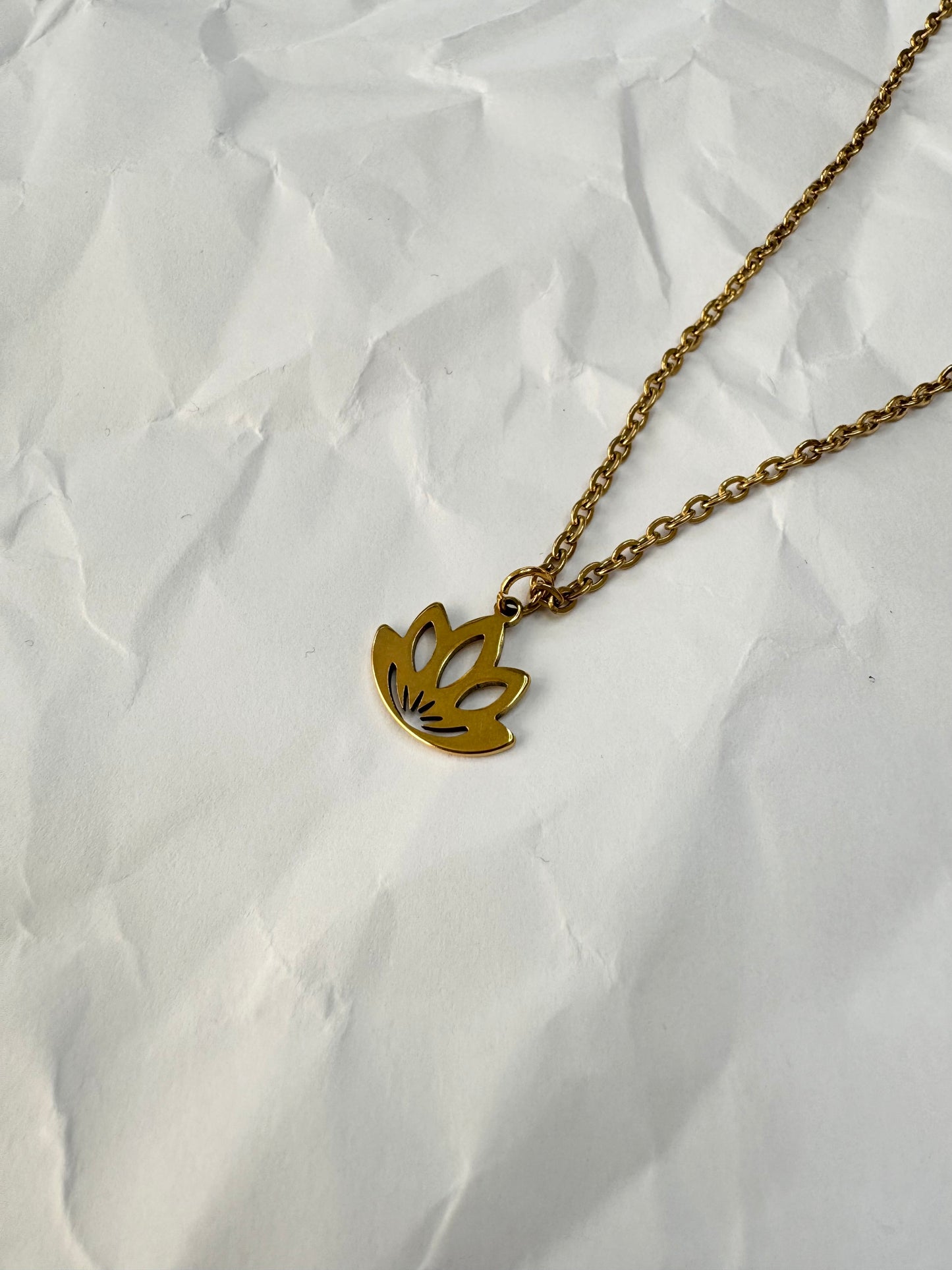 lotus necklace